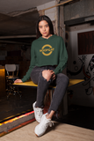 Hoopcat Brand Olive Green Women's Crop Hoodies