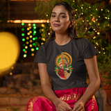 MAVELI- KATHAKALI-THEYYAM FUSION CROP TOP FOR WOMEN