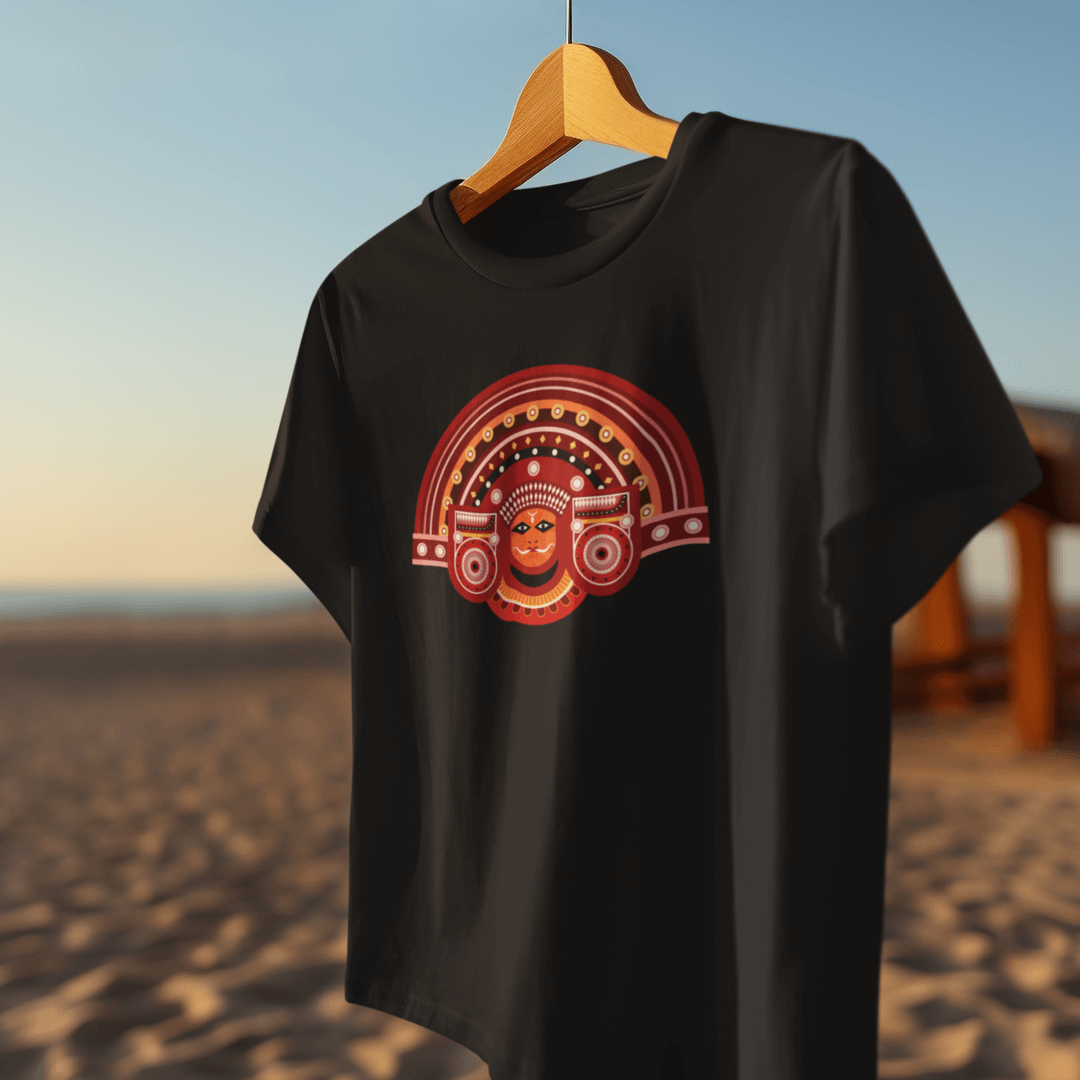 Theyyam T-Shirt - Kerala Traditional - Unisex Fit | Kerala Traditional,Round Neck,T-Shirt,Theyyam Design