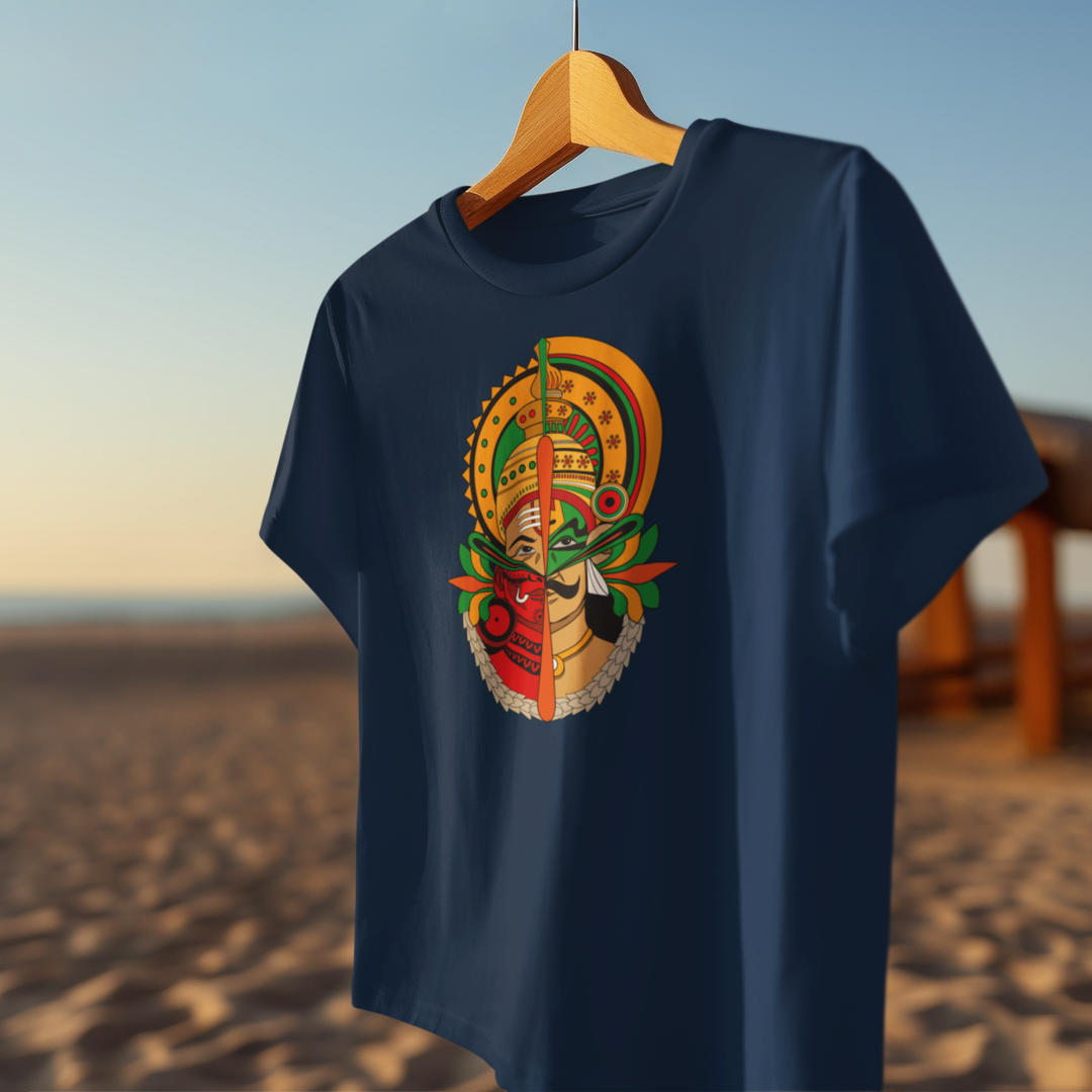 MAVELI- KATHAKALI-THEYYAM FUSION T-SHIRT FOR MEN