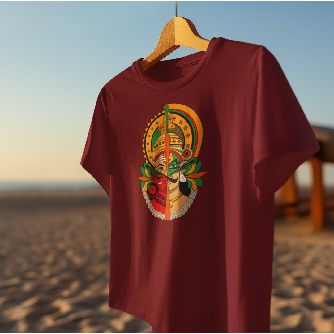 MAVELI- KATHAKALI-THEYYAM FUSION T-SHIRT FOR MEN