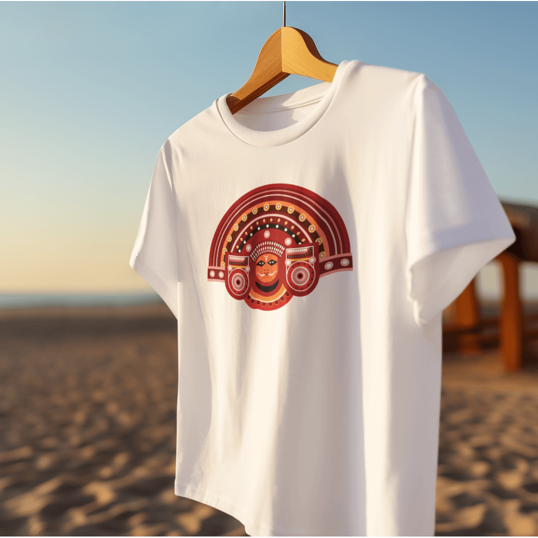 Theyyam T-Shirt - Kerala Traditional - Unisex Fit | Kerala Traditional,Round Neck,T-Shirt,Theyyam Design