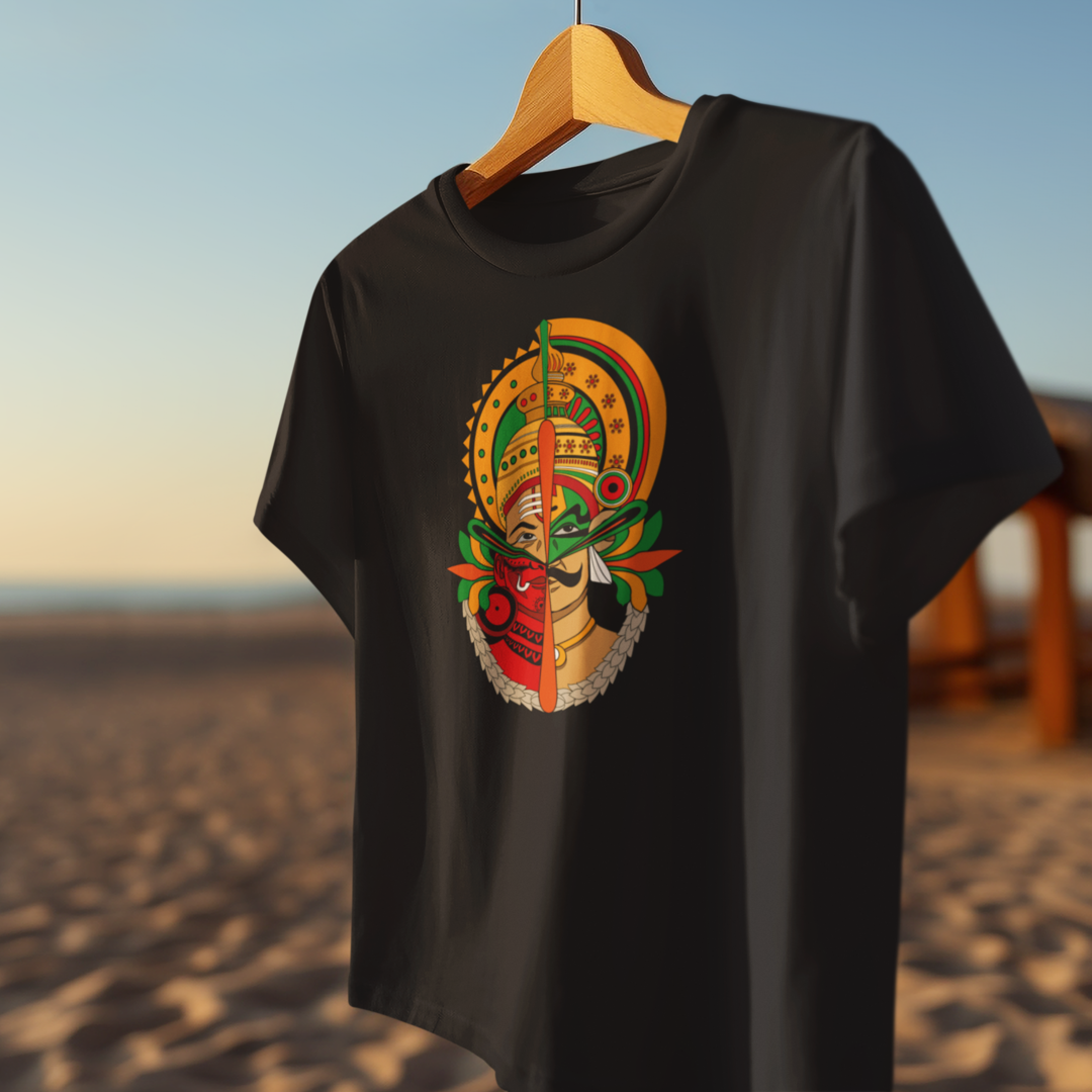 MAVELI- KATHAKALI-THEYYAM FUSION T-SHIRT FOR MEN