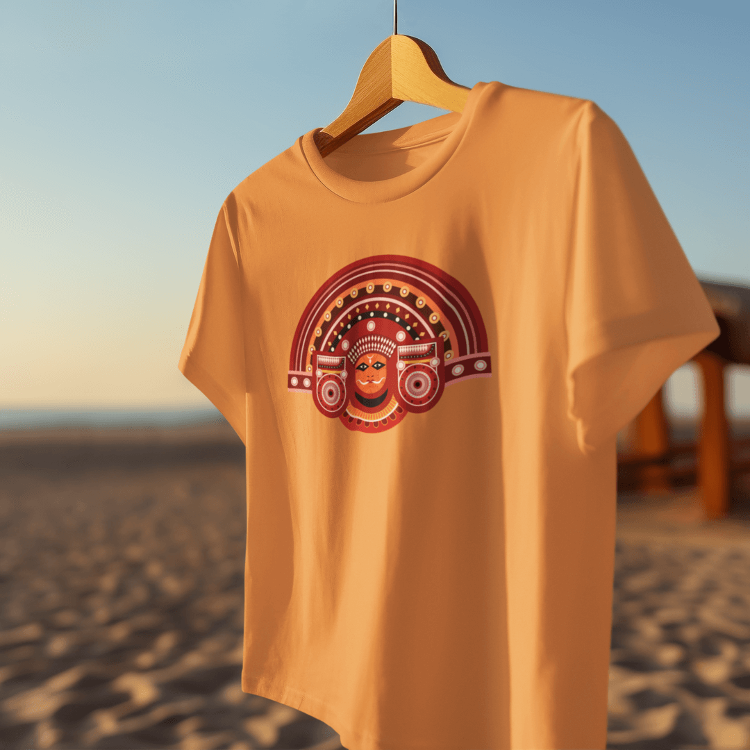 Theyyam T-Shirt - Kerala Traditional - Unisex Fit | Kerala Traditional,Round Neck,T-Shirt,Theyyam Design