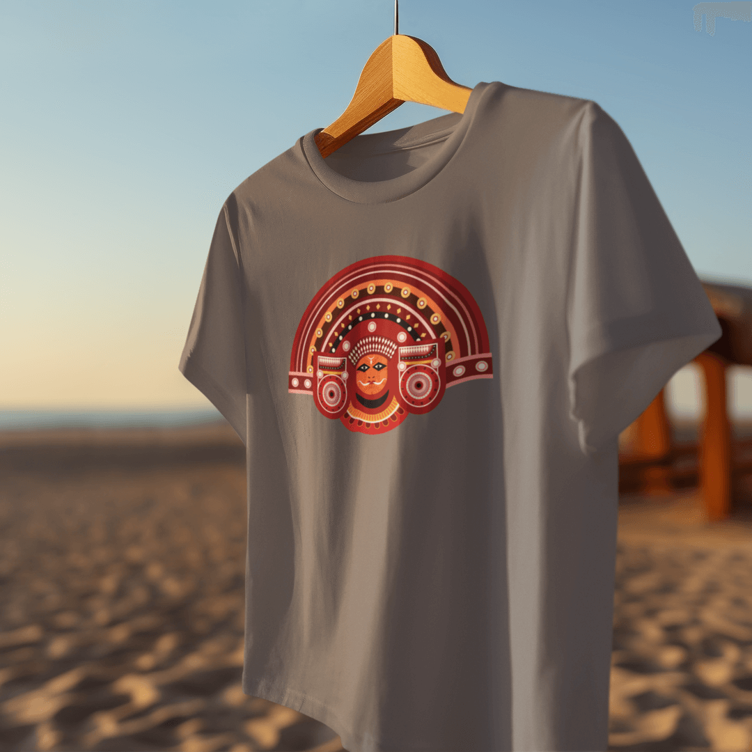 Theyyam T-Shirt - Kerala Traditional - Unisex Fit | Kerala Traditional,Round Neck,T-Shirt,Theyyam Design