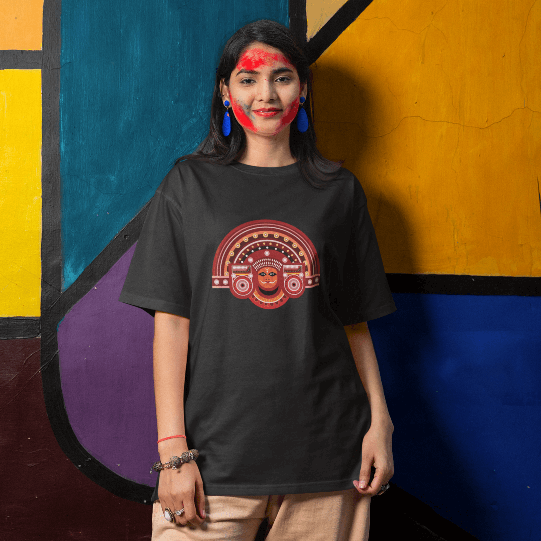 Theyyam T-Shirt - Kerala Traditional - Unisex Fit | Kerala Traditional,Round Neck,T-Shirt,Theyyam Design