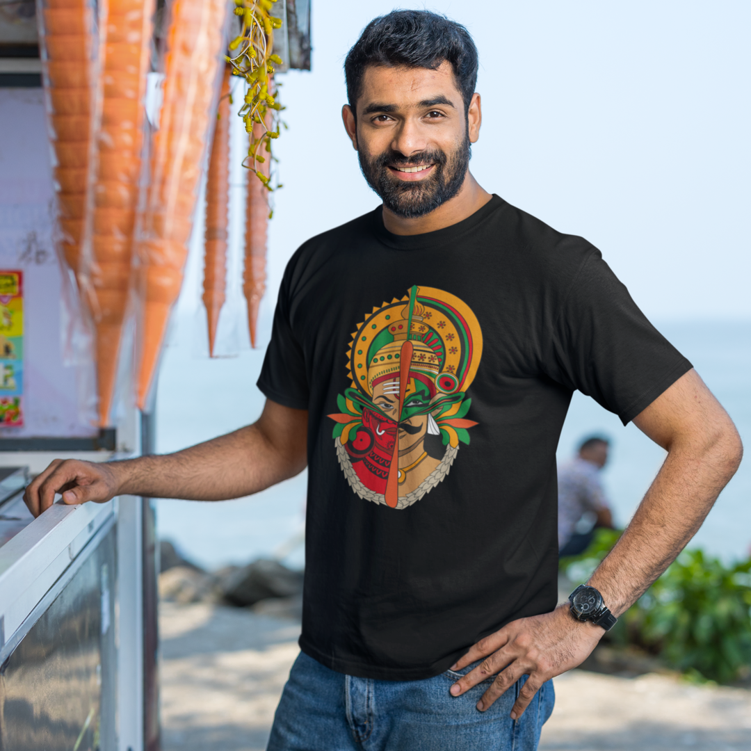 MAVELI- KATHAKALI-THEYYAM FUSION T-SHIRT FOR MEN