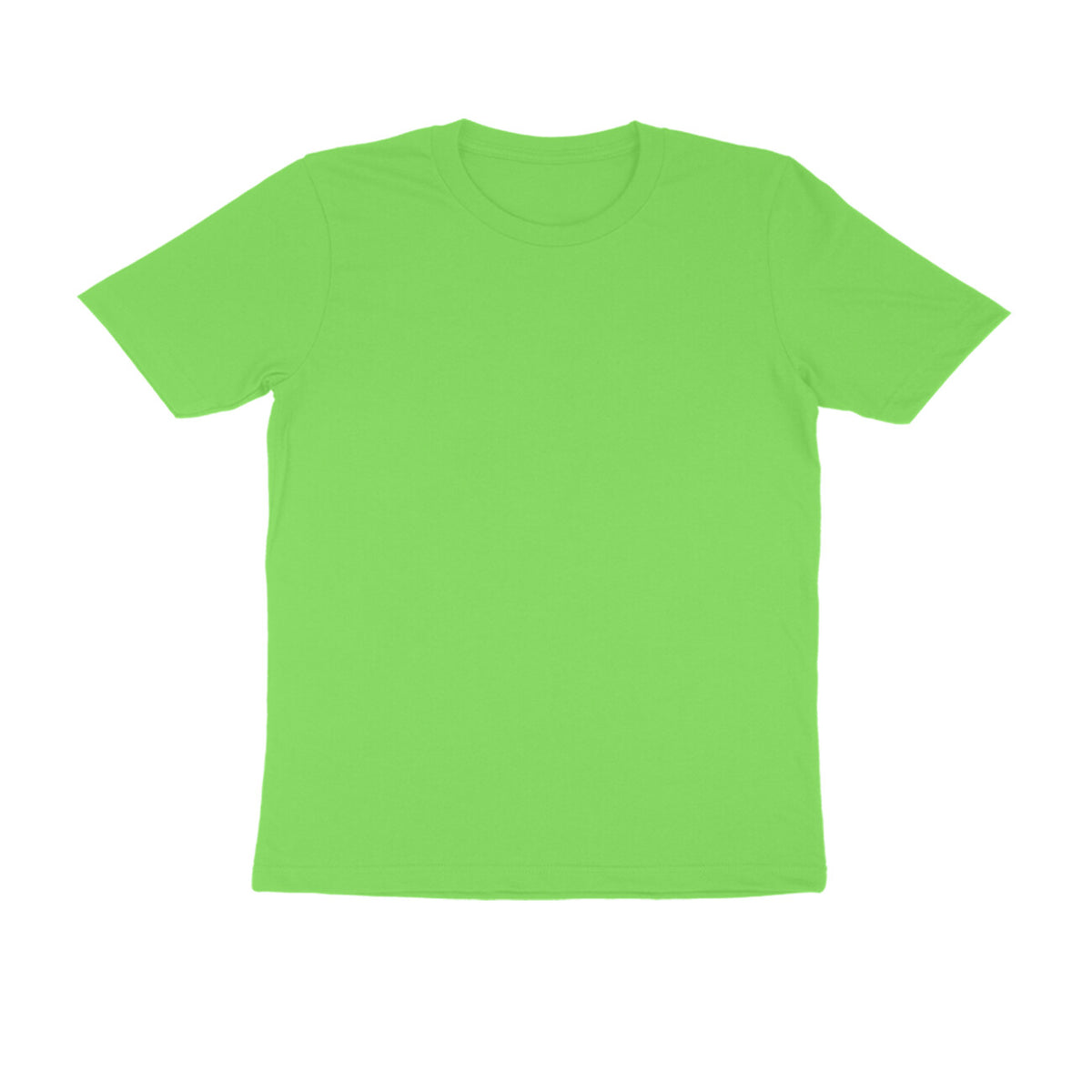 Liril Green Half Sleeve Plain T-Shirt for Men