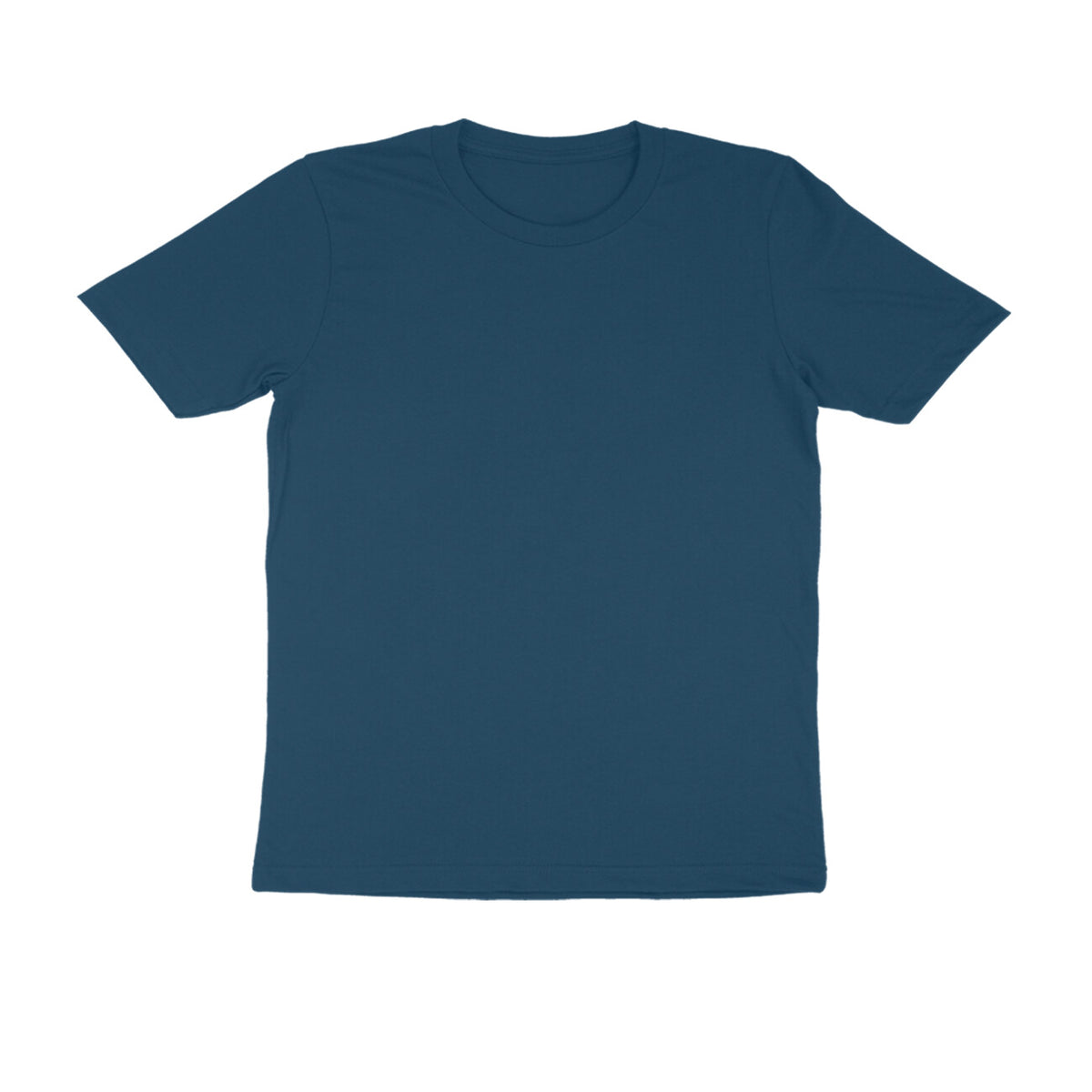 Navy Blue Half Sleeve Plain T-Shirt for Men