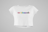 So Blessed Women Croptop