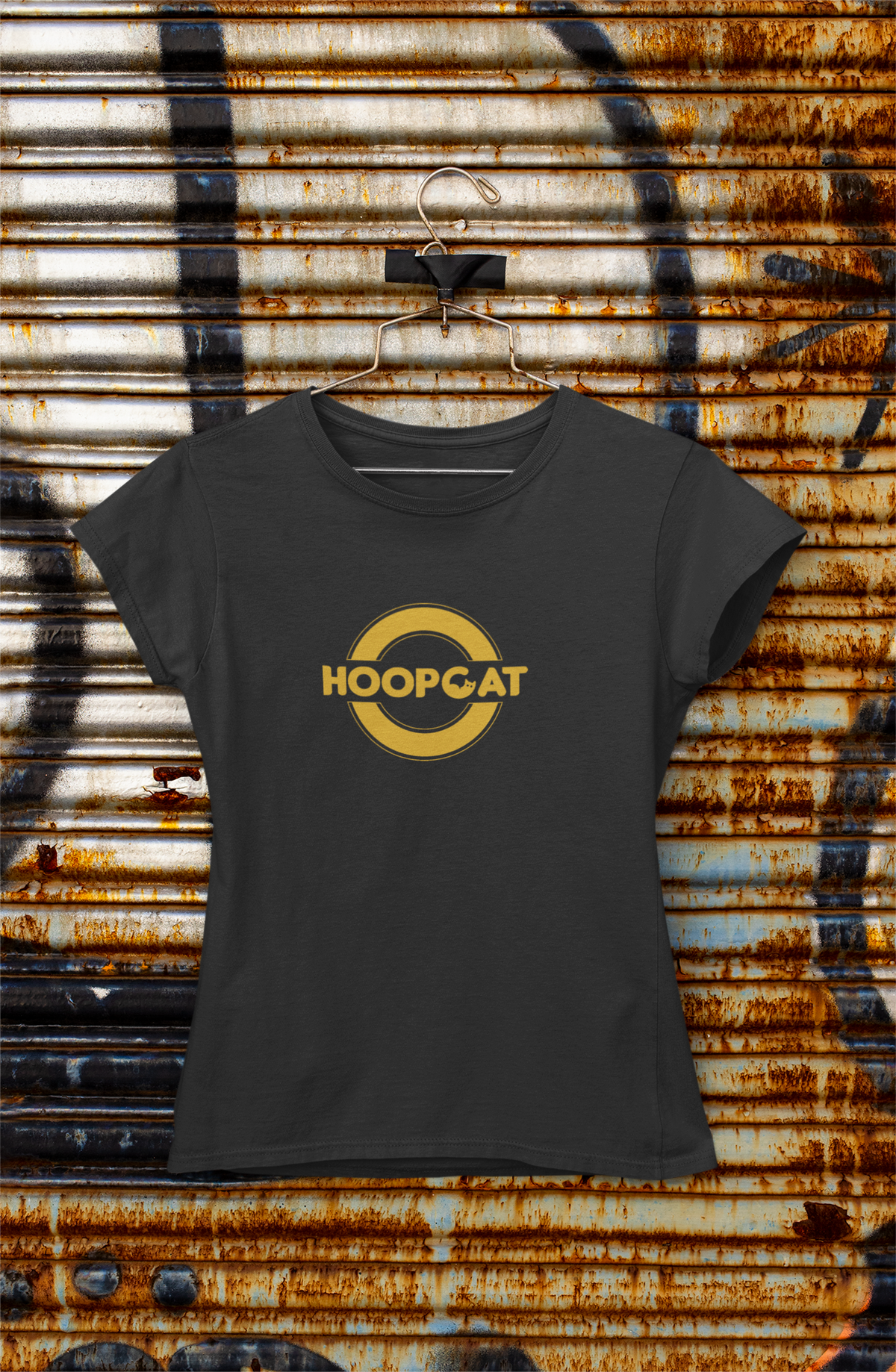 Hoopcat Brand Black Women's T-Shirt