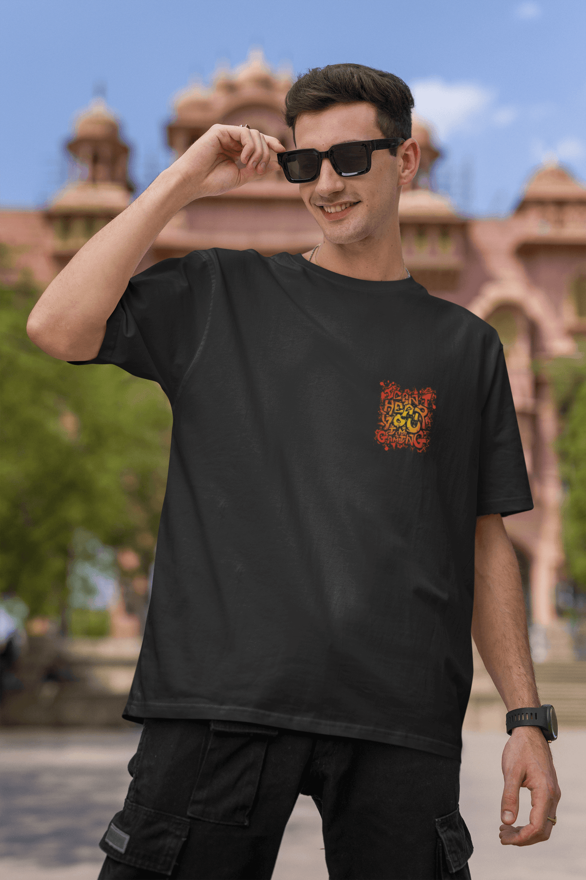 I can't hear You I'm Gaming - Oversized T-shirt | bandtshirts,best tshirt brand in india,Bikelovers,Bikers,bikertshirts,bikestunds,biketshirts,black tshirt,black tshirt for men,BlackPremium,blank tshirt,boys tshirt,Brand,branded t shirt,bullet,bullettshir