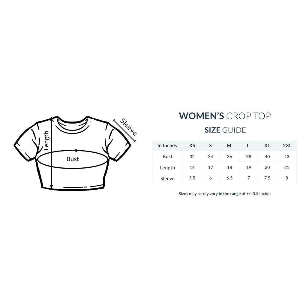 Navy Blue Crop Top for Women