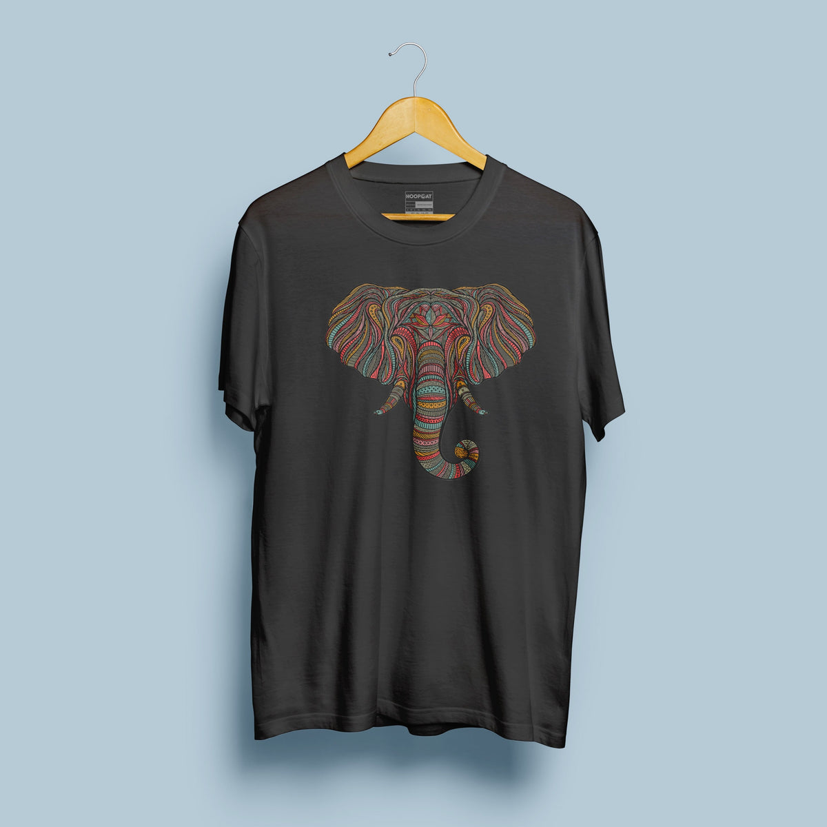 Elephant graphic design Black T-Shirt