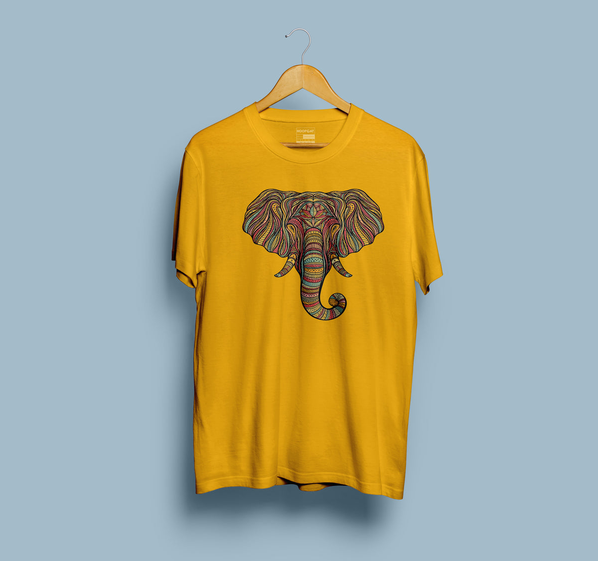 Elephant graphic design Golden Yellow T-Shirt