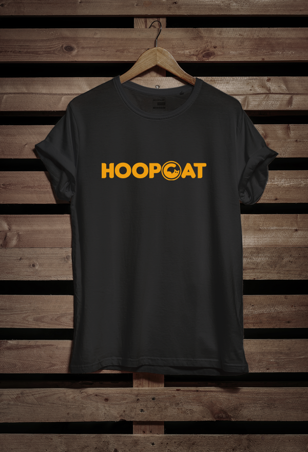 Hoopcat Black Half Sleeve T-Shirt for Men