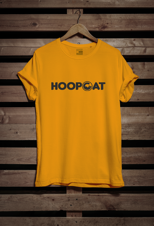 Hoopcat Golden Yellow Half Sleeve T-Shirt for Men