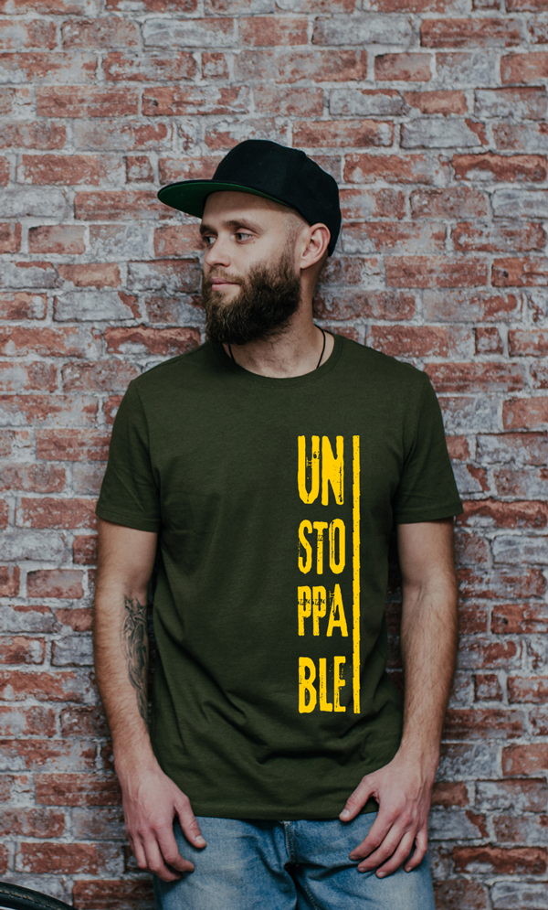 Unstoppable Half Sleeve T-Shirt for Men