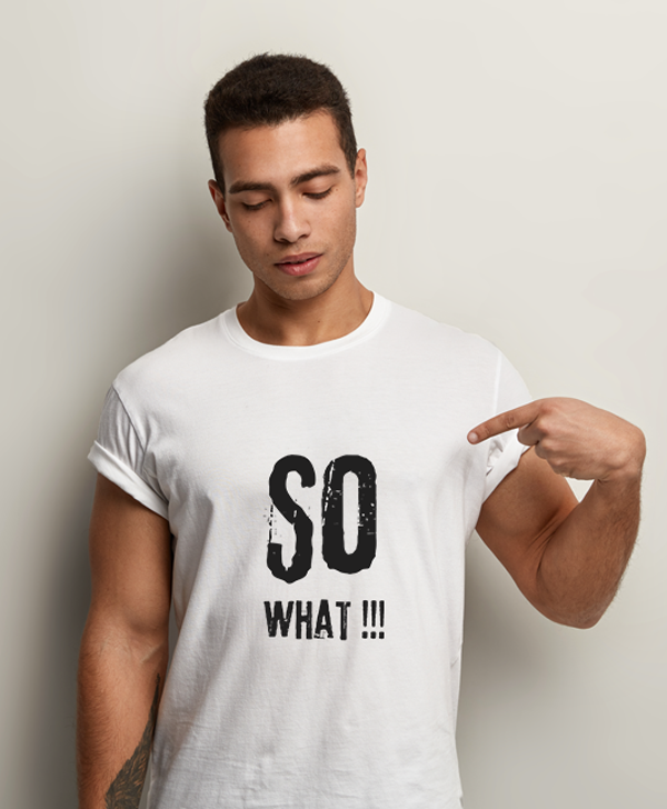 So What Half Sleeve T-Shirt for Men