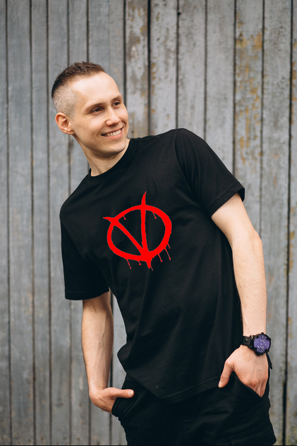 Vendetta Half Sleeve T-Shirt for Men