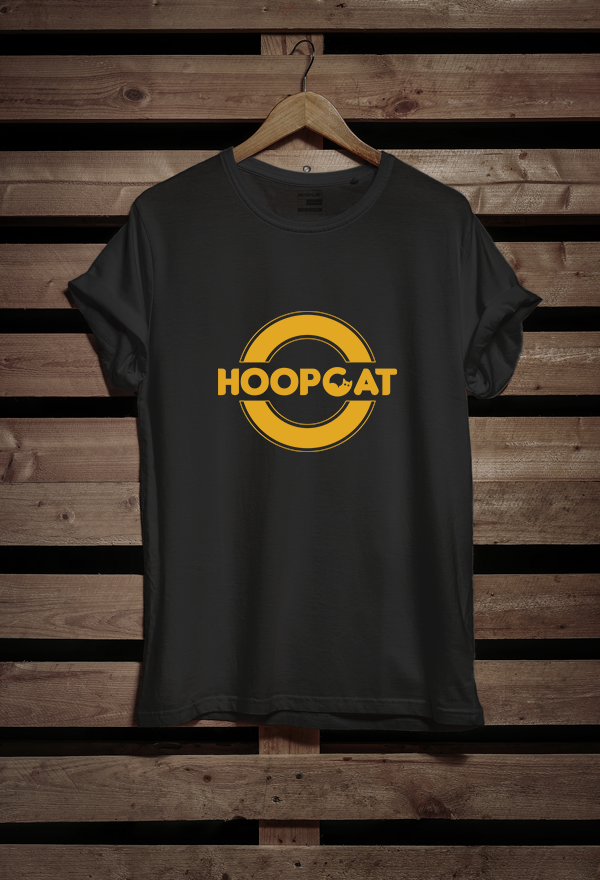 Hoopcat Brand Black Men's T-Shirt