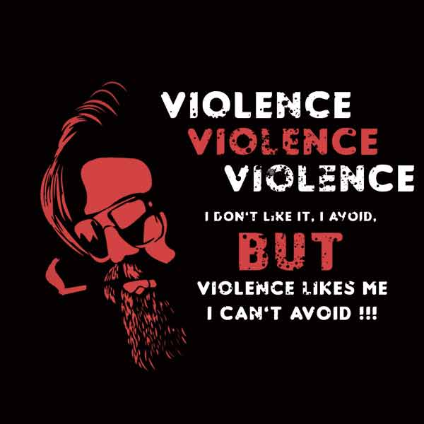 Sky Blue KGF Violence T-shirt