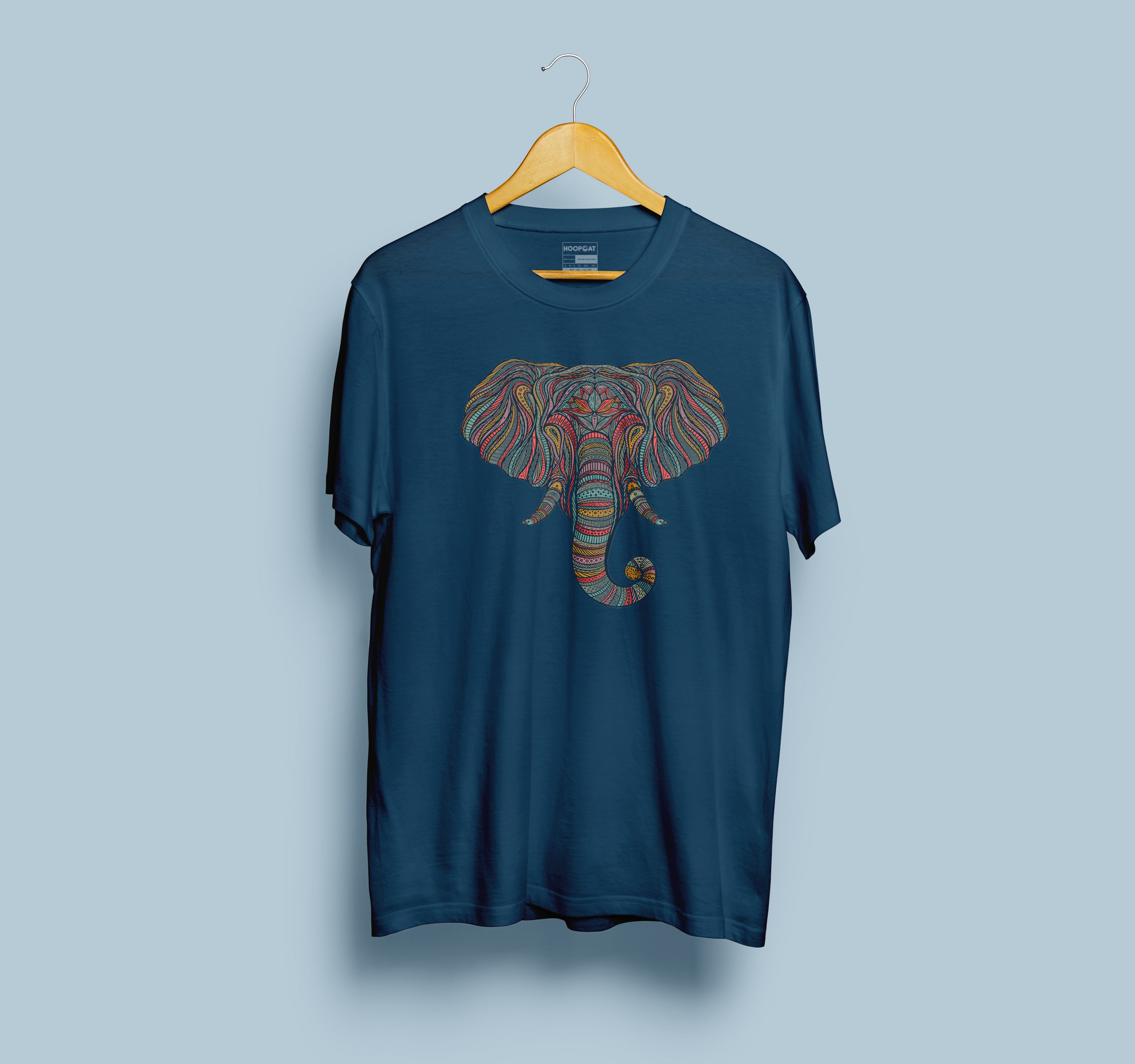 Elephant graphic design Navy Blue T-Shirt