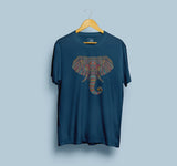 Elephant graphic design Navy Blue T-Shirt