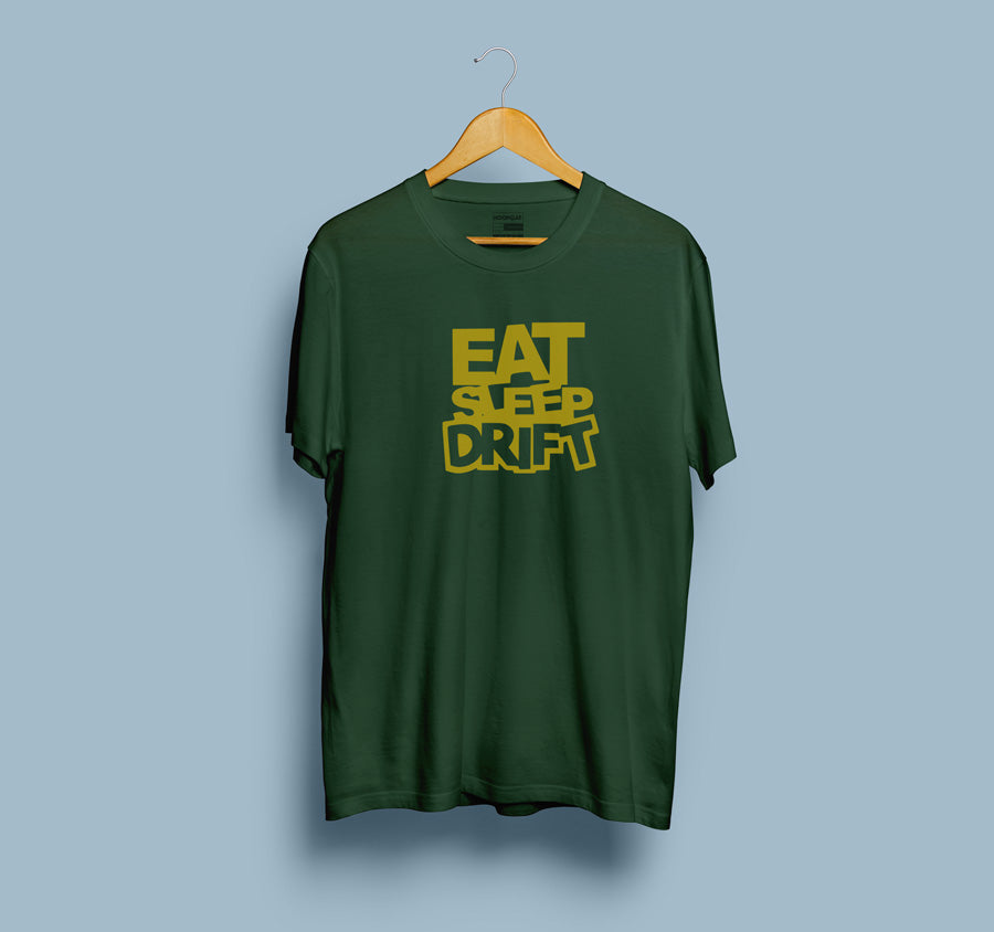 Eat Sleep Drift Round Neck T-Shirt for Men