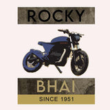 Melange Gray KGF Rocky Bhai T-Shirts