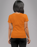 Orange Half Sleeve T-Shirt for Women