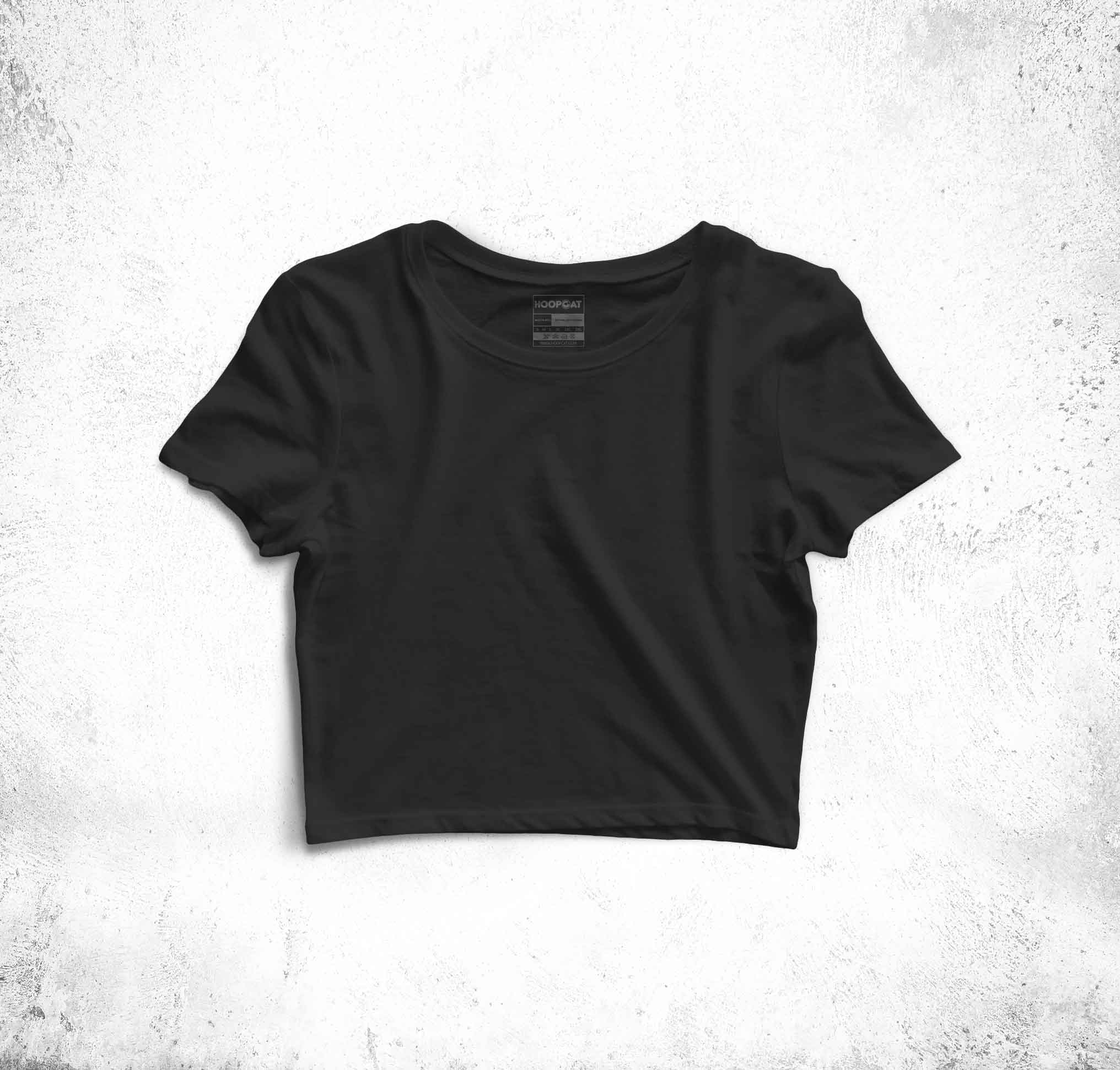 Black Crop Top for Women