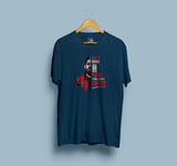 Vikram Navy Blue Half Sleeve T-Shirt for Men