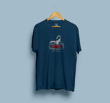 Rolex Navy Blue Half Sleeve T-Shirt for Men