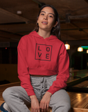 Love Square Women Crop Hoodie