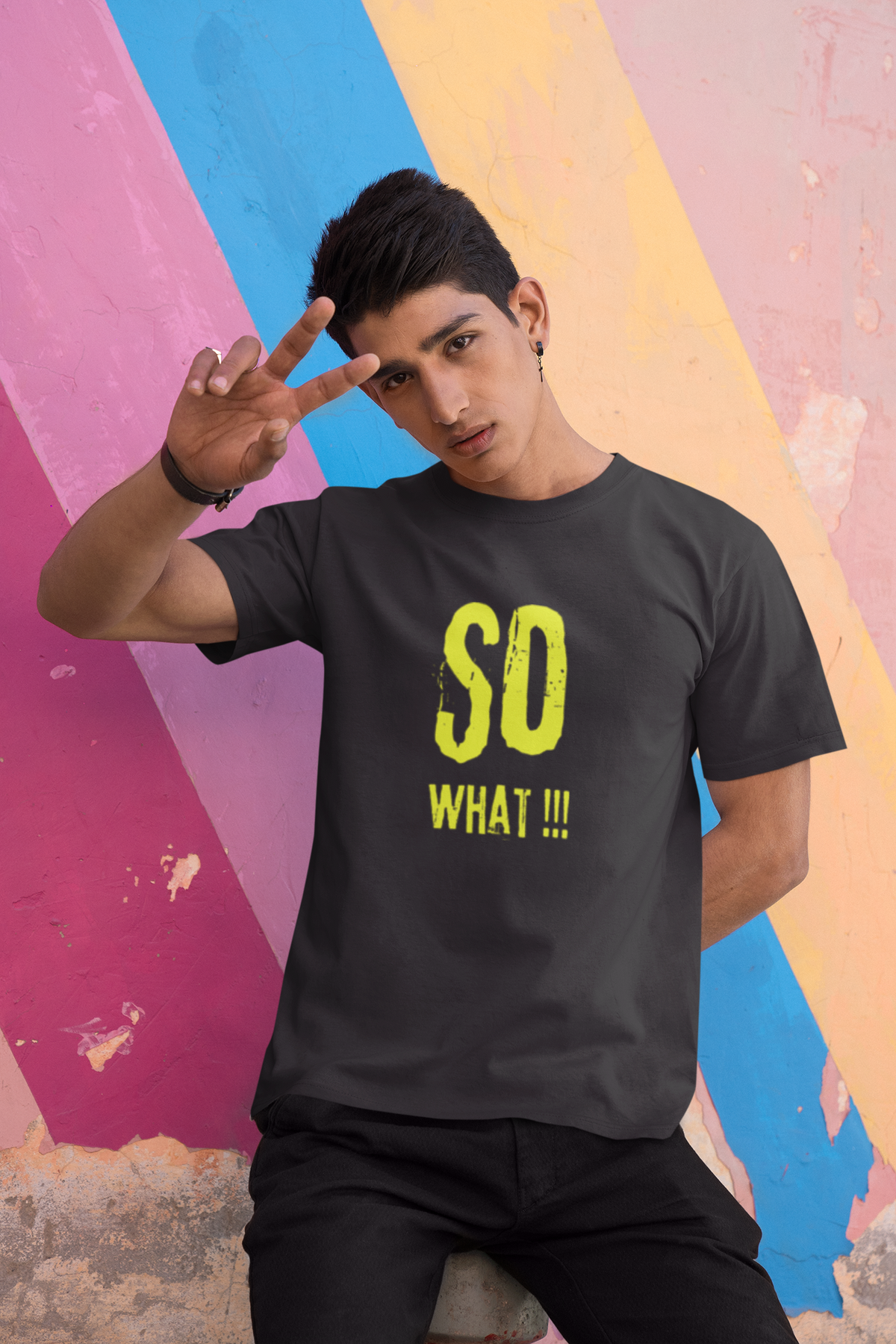 So What Half Sleeve T-Shirt for Men