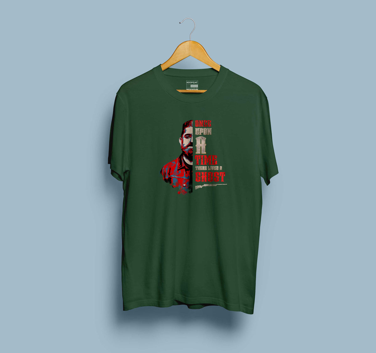 Vikram Olive Green Half Sleeve T-Shirt for Men