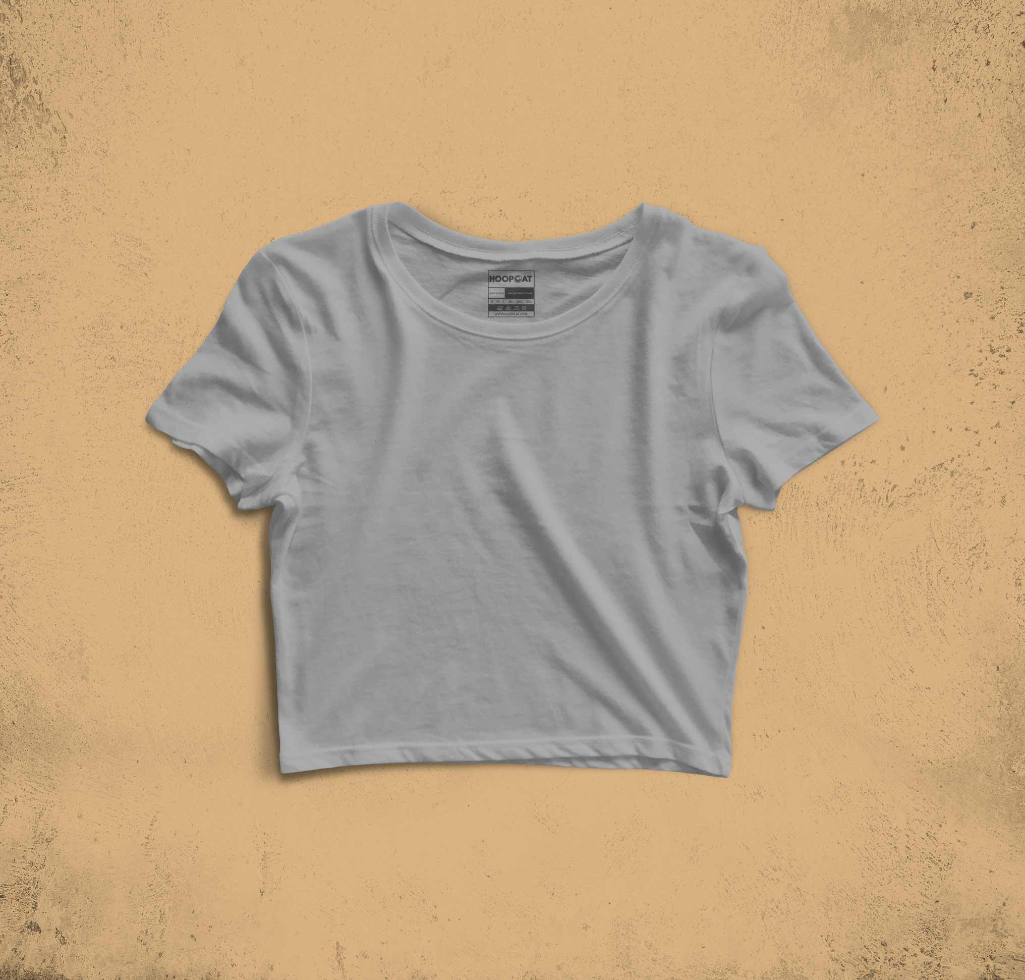 Melange Grey Crop Top for Women