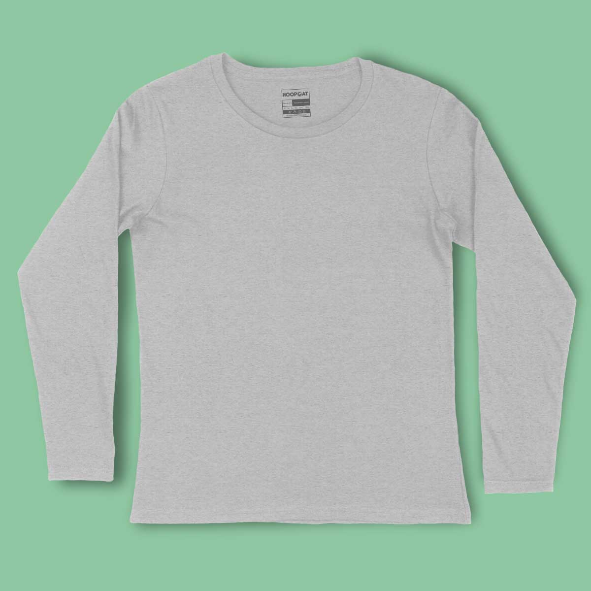 Melange Grey Full Sleeve T-Shirt  for Men