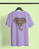 Elephant graphic design Iris lavender Over Size T-Shirt