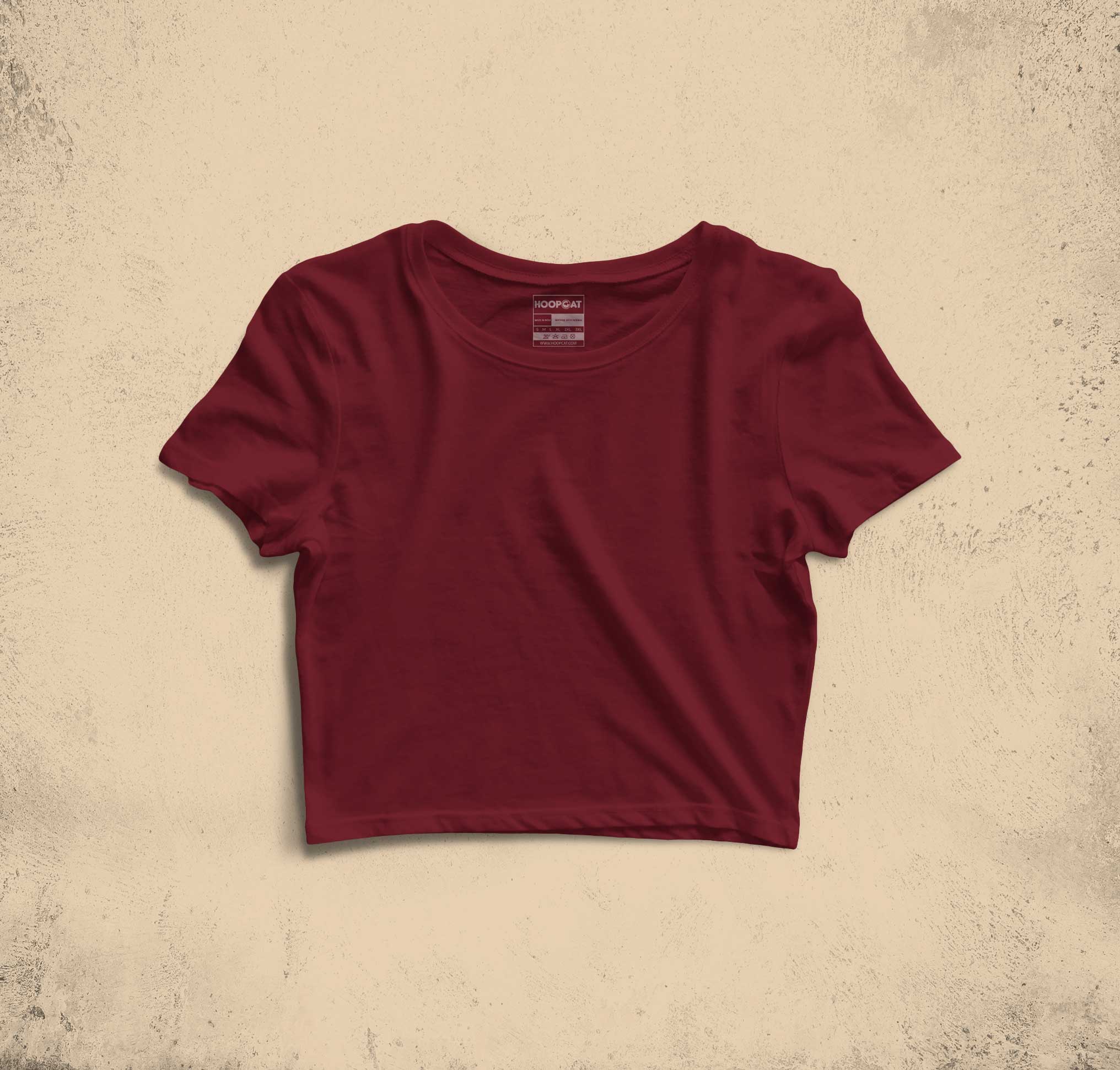 Maroon Crop Top for Women