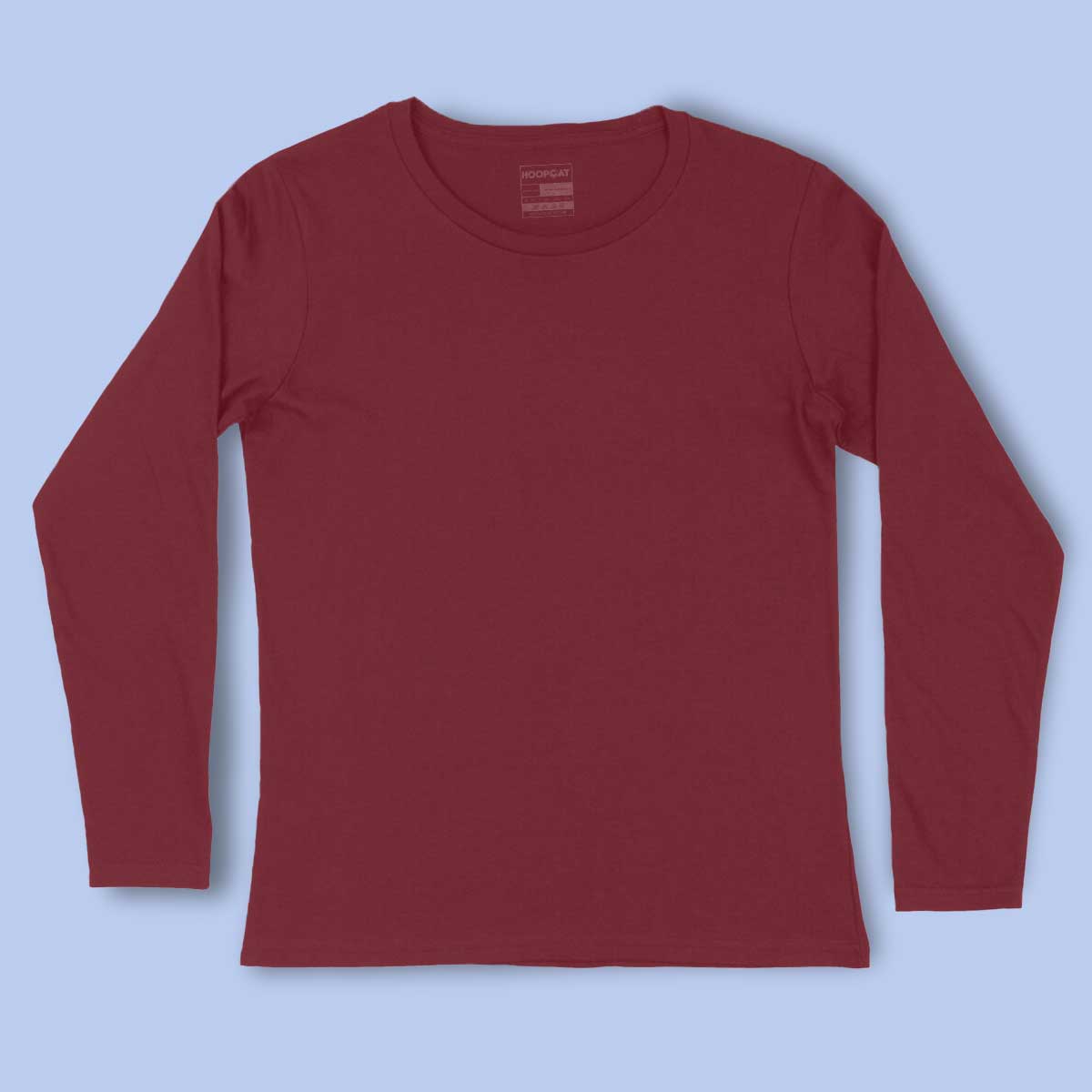 Maroon Full Sleeve T-Shirt  for Men