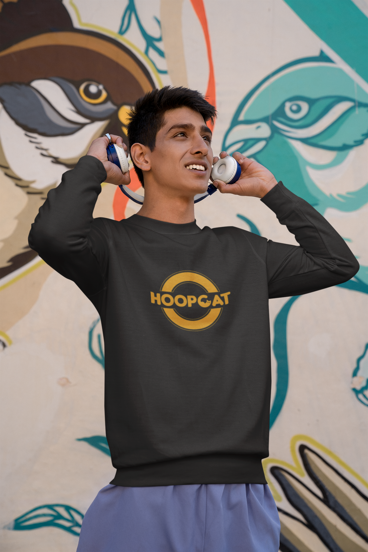 Hoopcat Brand Black Sweat Shirt for Men