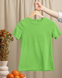 Lril Green Half Sleeve T-Shirt for Women