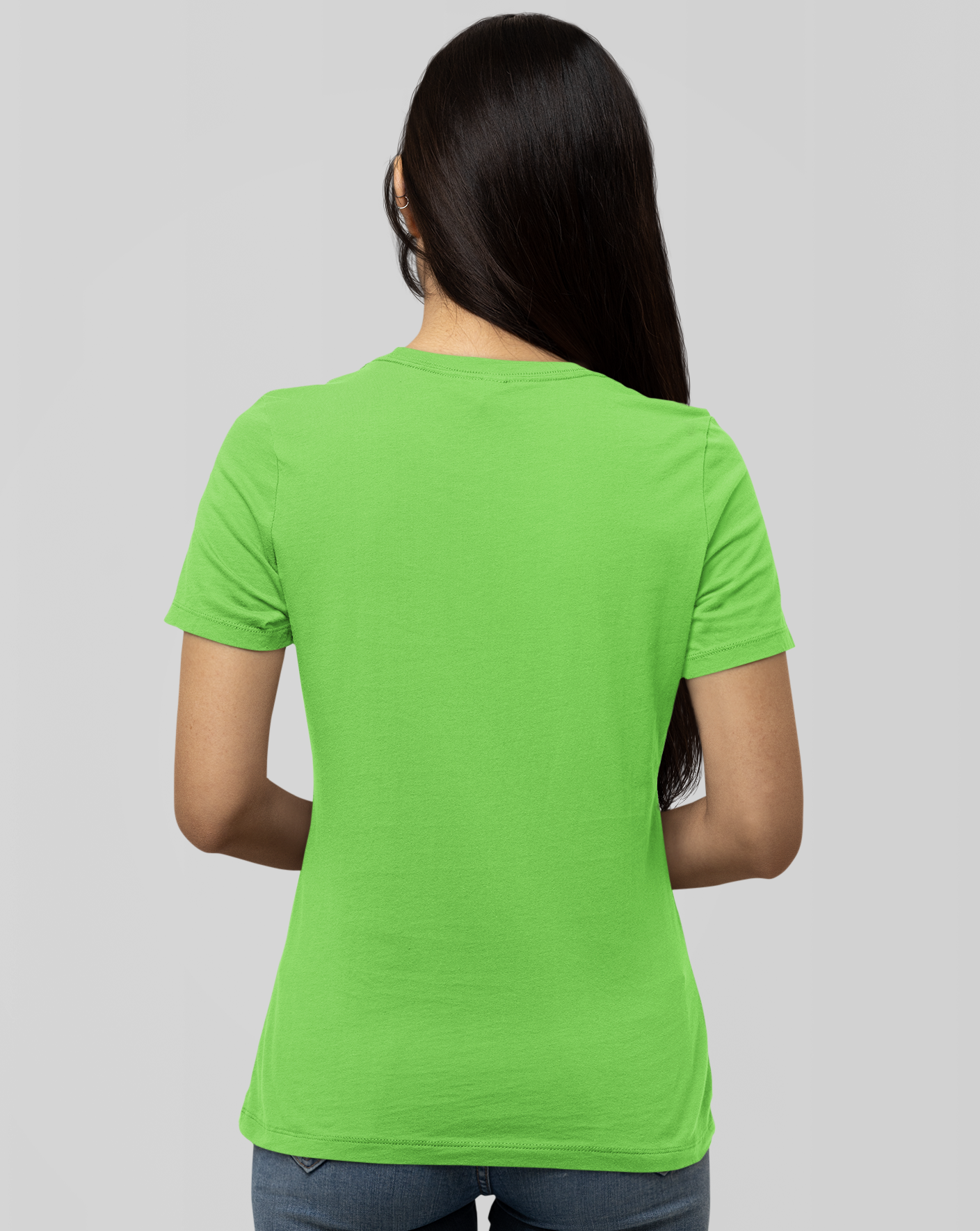 Lril Green Half Sleeve T-Shirt for Women