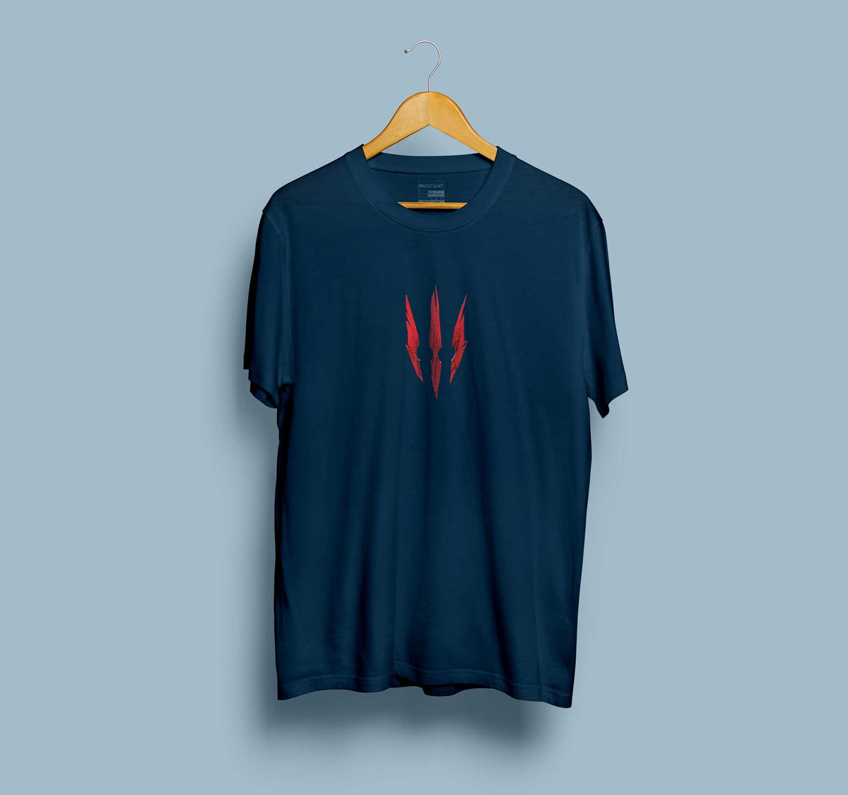 Witcher Navy Blue Half Sleeve T-Shirt for Men