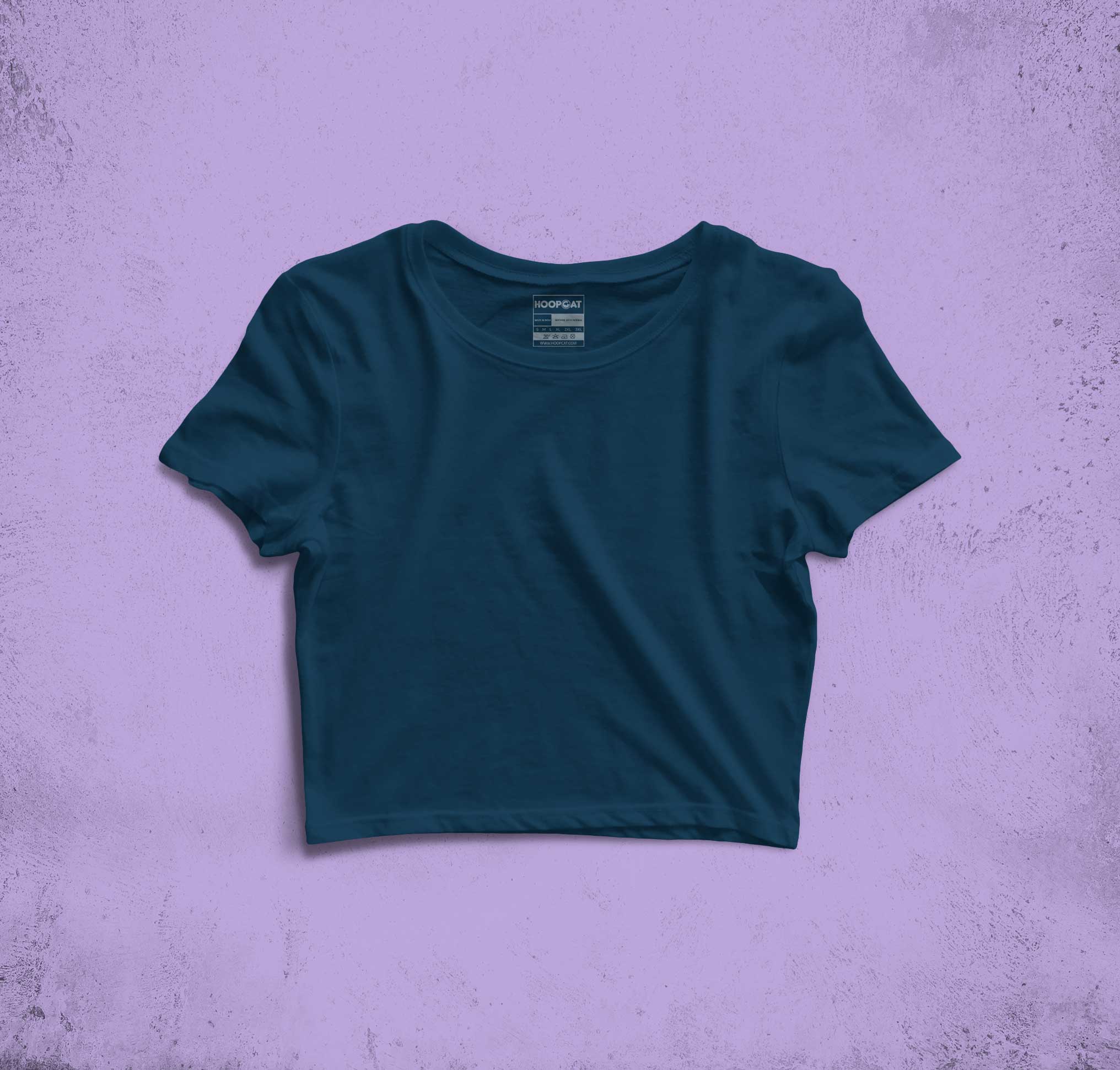 Navy Blue Crop Top for Women