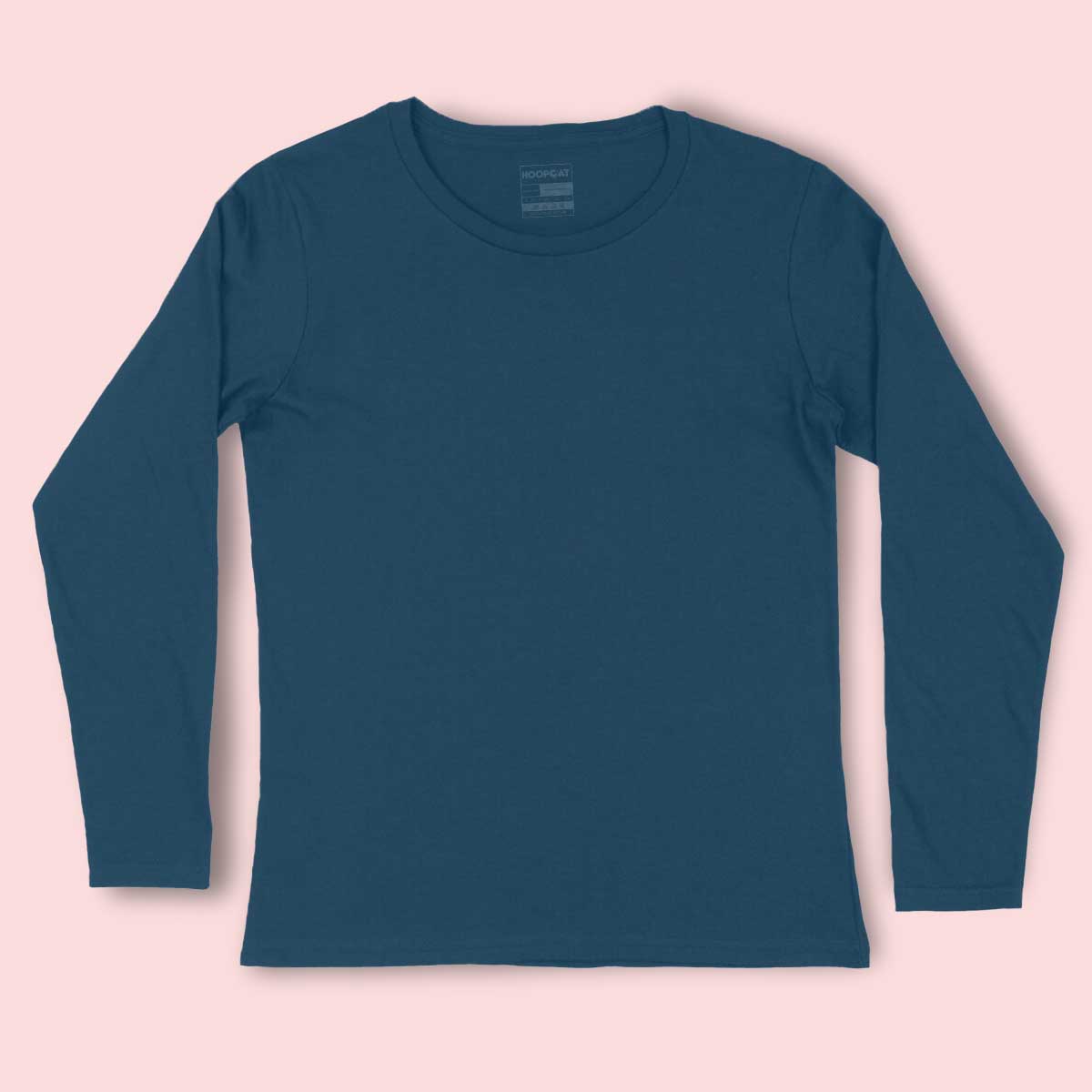 Navy Blue Full Sleeve T-Shirt  for Men