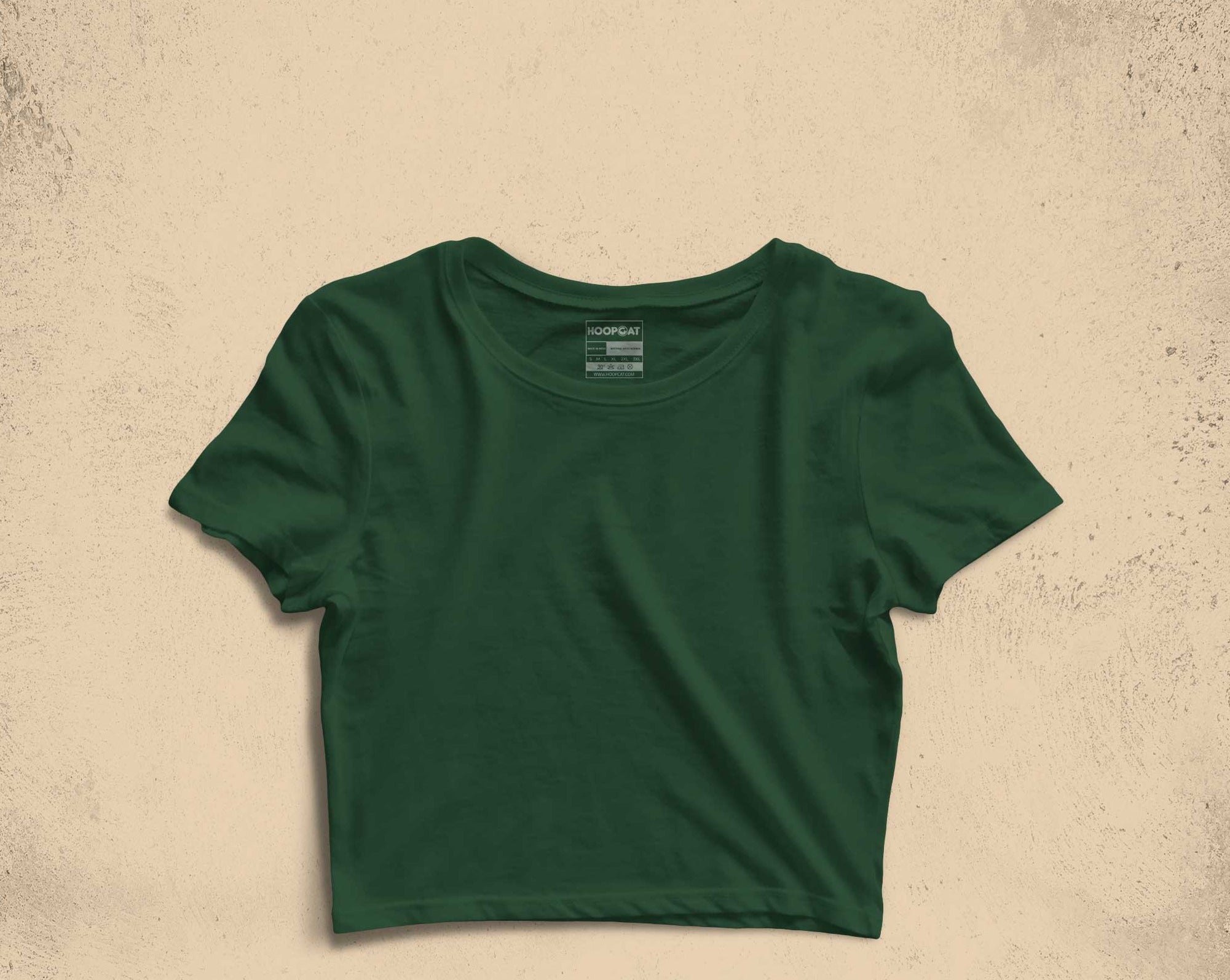 Olive Green Crop Top for Women