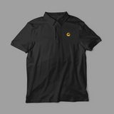 Hoopcat Black Polo T-Shirt